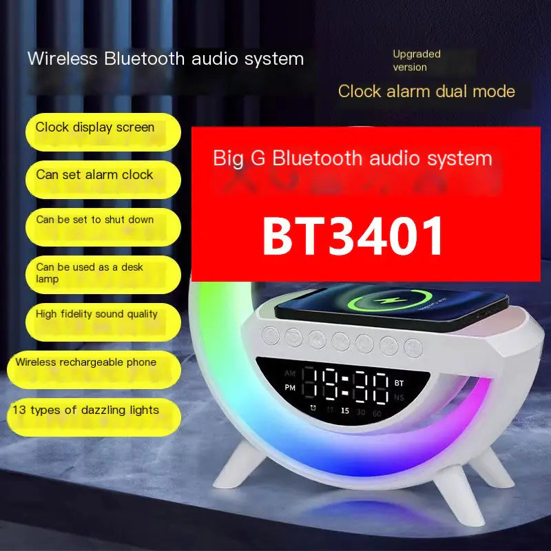 Altavoz Bluetooth BT-3401 con luz de atmósfera colorida