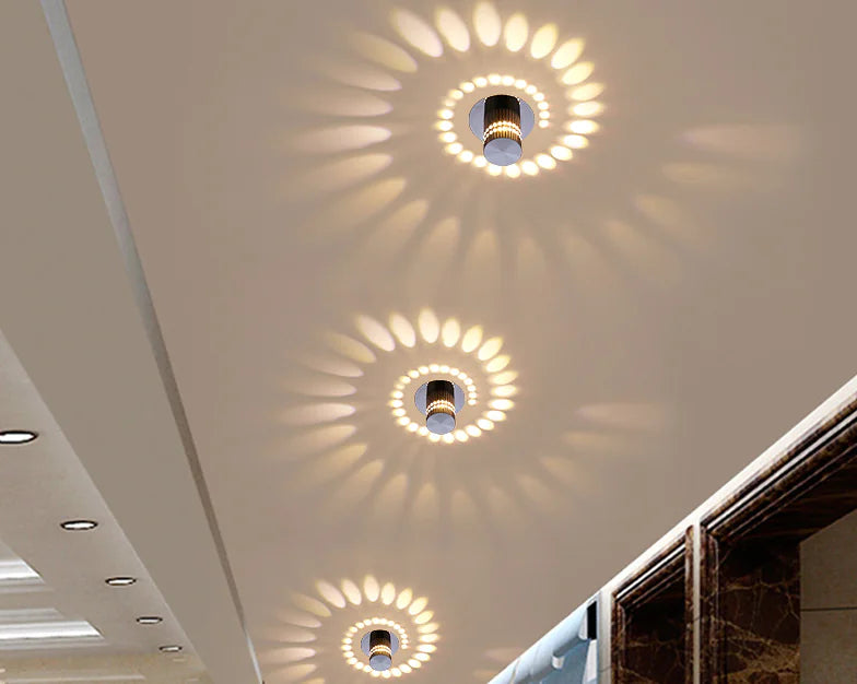 Luminaria de pared de pasillo LED moderna que cambia de color