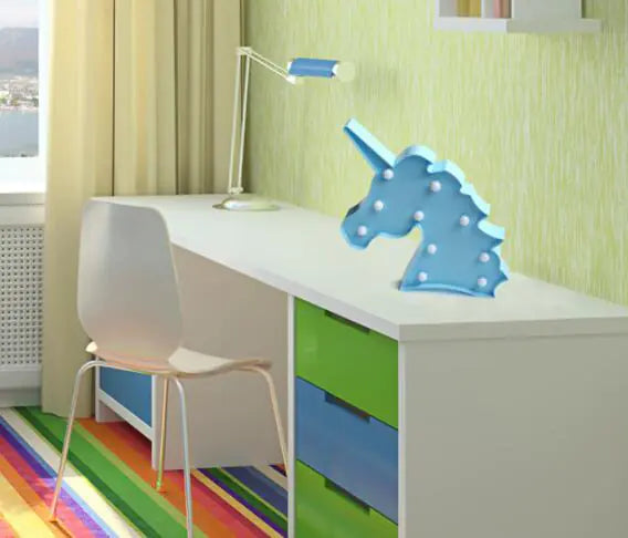 Lámpara de mesa de unicornio - Luz nocturna decorativa