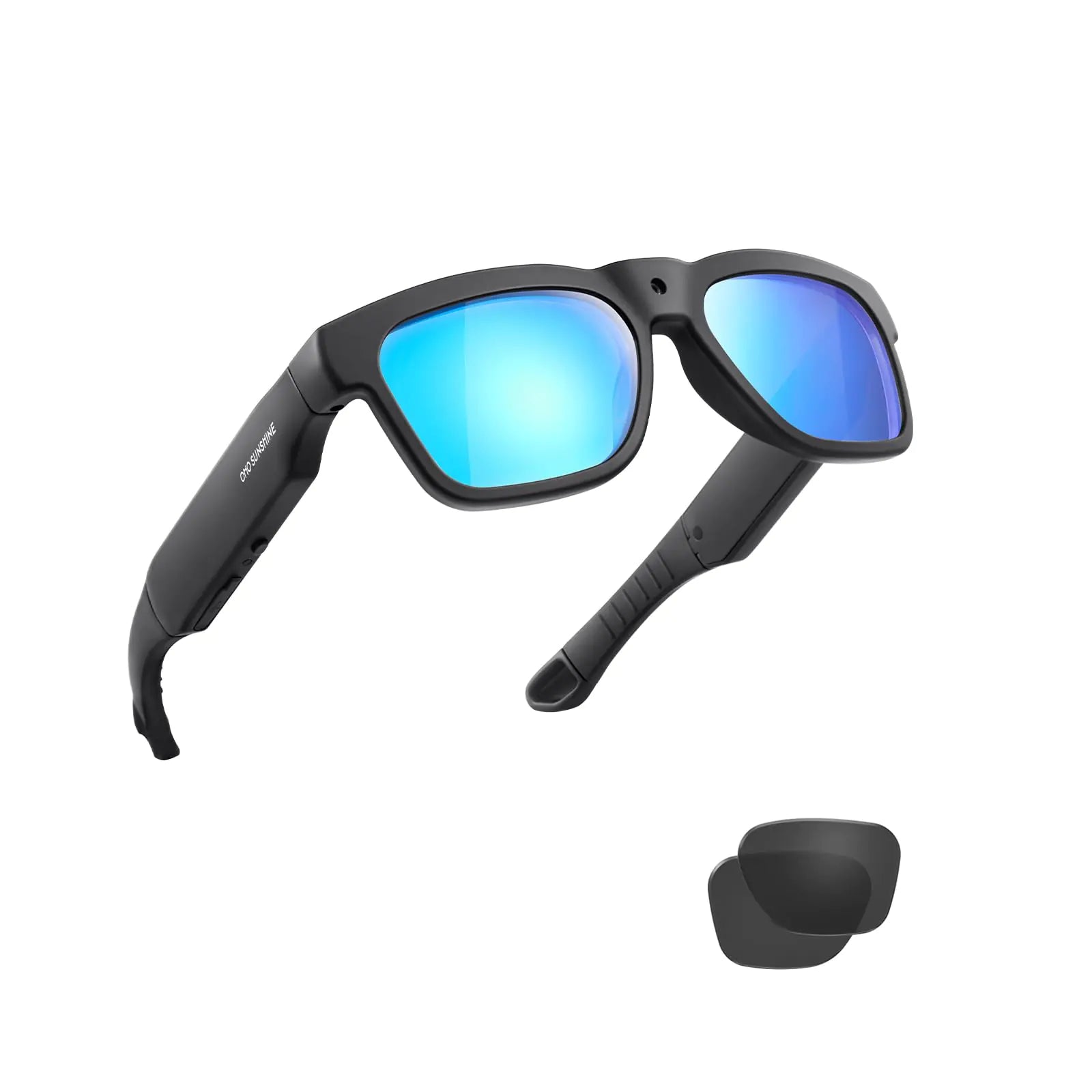 Gafas de cámara WiFi OhO sunshine 256GB Transmisión de solo vídeo y fotos desde gafas a la aplicación con cámara Ultra Full HD y lente de gafas de sol UV400 para deportes al aire libre