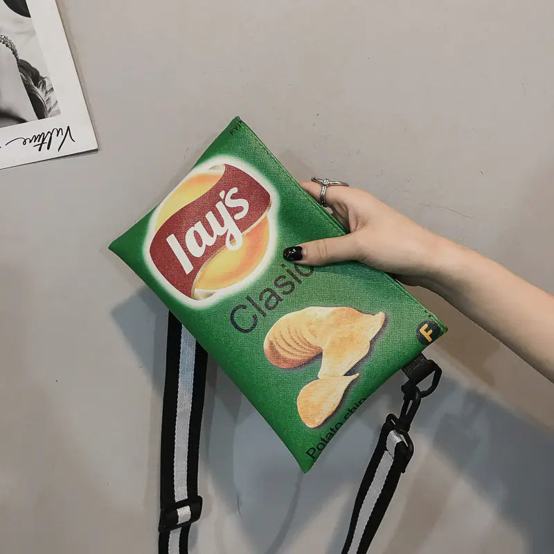 Bolso bandolera de lona de estilo perezoso de moda