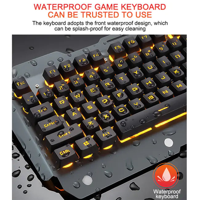 Teclado mecánico ergonómico con retroiluminación RGB