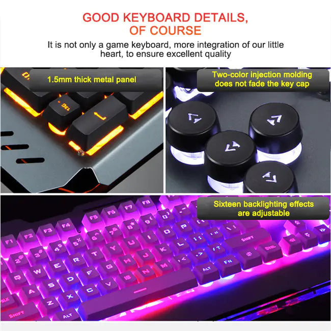 Teclado mecánico ergonómico con retroiluminación RGB