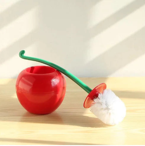 Juego de cepillos de inodoro Cherry - Herramienta de limpieza de plástico (un juego)