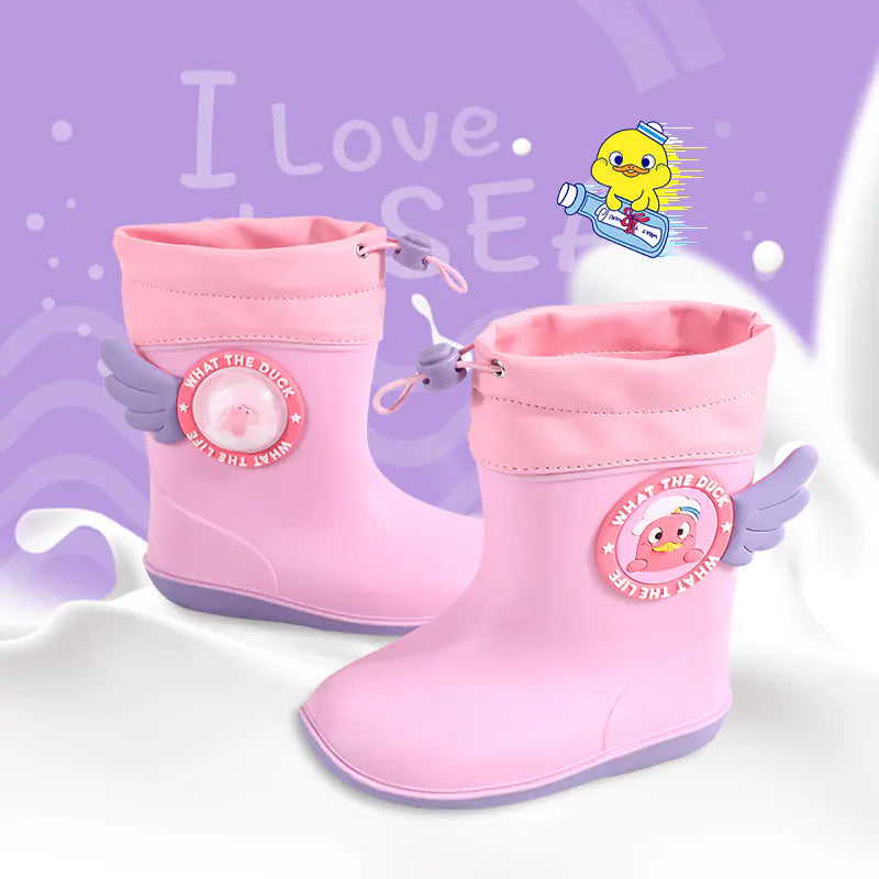Botas de lluvia ligeras antideslizantes con diseño de vigas