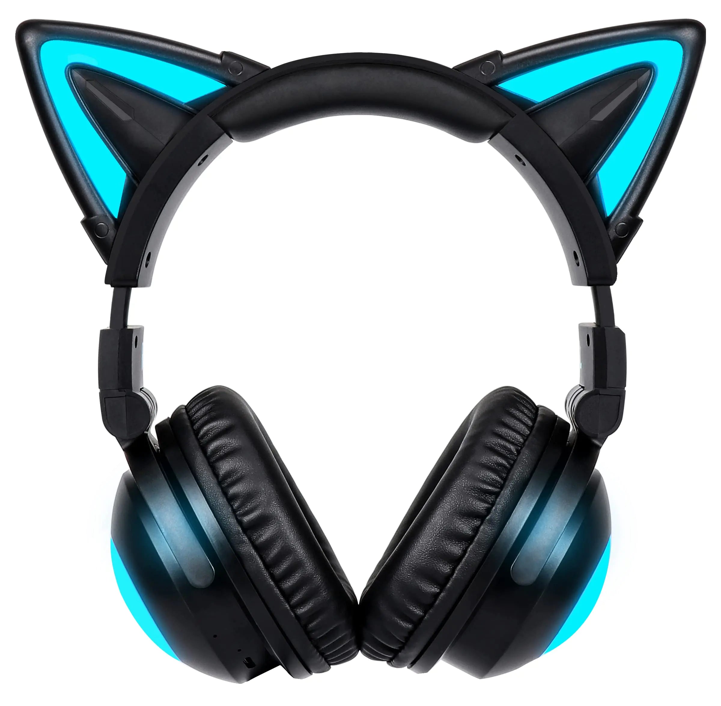 Auriculares inalámbricos Cat Ear (cambio de 12 colores) con conector de 3,5 mm Gaming Pro Bluetooth y conexión por cable (color negro)