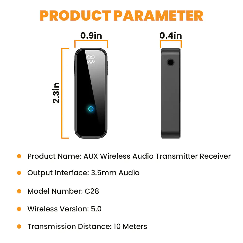 Transmisor inalámbrico Bluetooth 5.0 USB 2 en 1