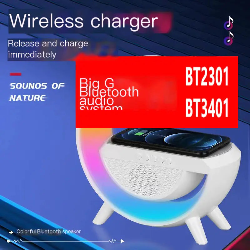 Altavoz Bluetooth BT-3401 con luz de atmósfera colorida