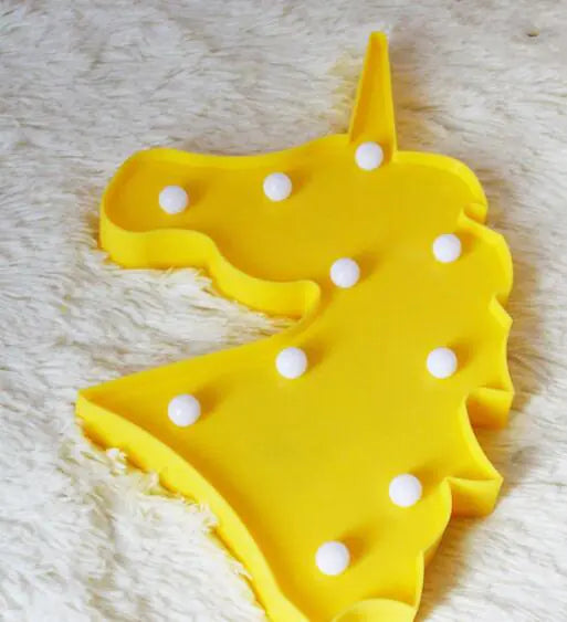 Lámpara de mesa de unicornio - Luz nocturna decorativa