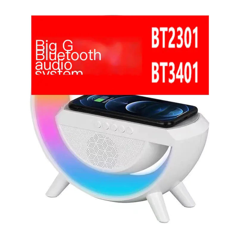Altavoz Bluetooth BT-3401 con luz de atmósfera colorida