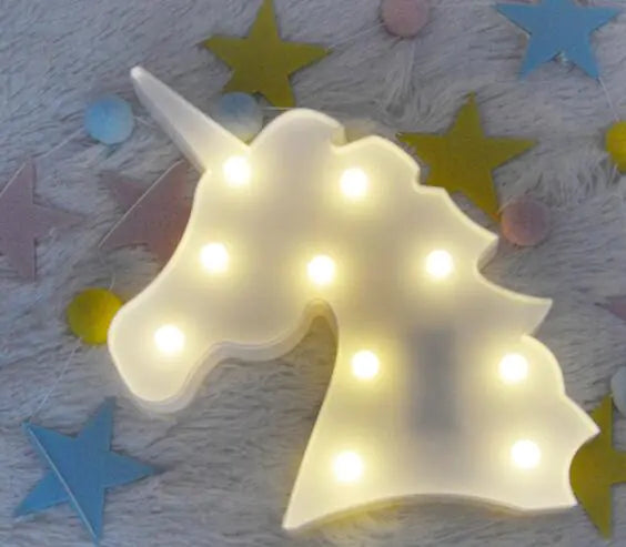 Lámpara de mesa de unicornio - Luz nocturna decorativa