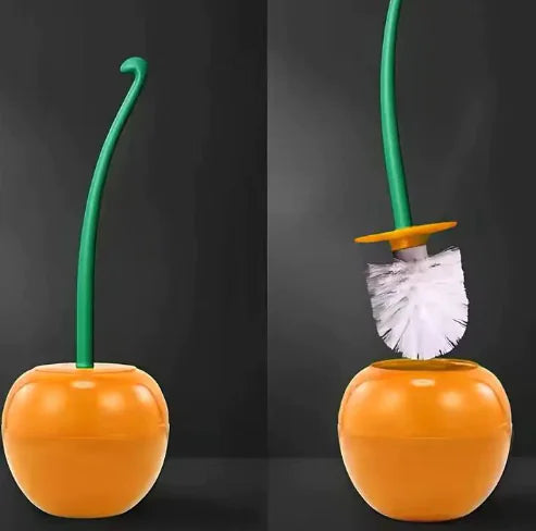 Juego de cepillos de inodoro Cherry - Herramienta de limpieza de plástico (un juego)