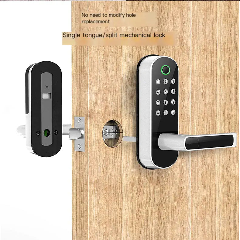 Cerradura de puerta inteligente con entrada sin llave y acceso remoto