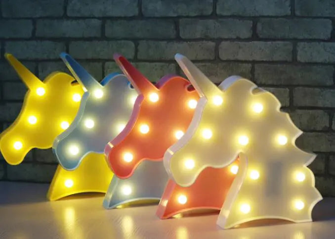 Lámpara de mesa de unicornio - Luz nocturna decorativa