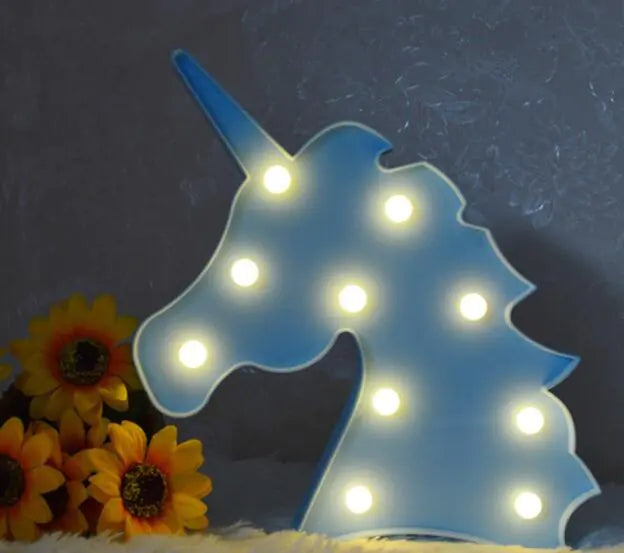 Lámpara de mesa de unicornio - Luz nocturna decorativa