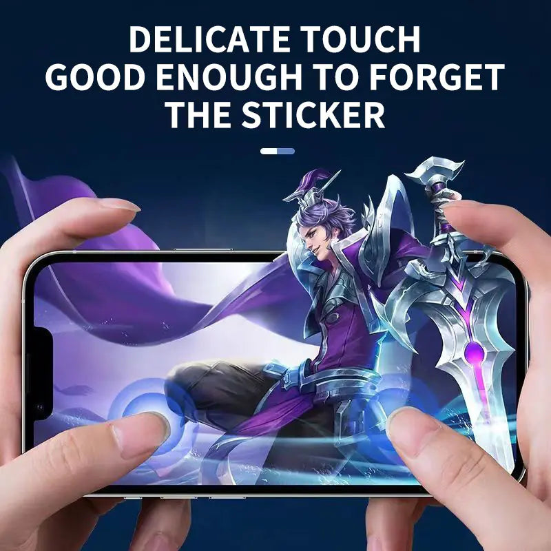 Protector de pantalla de vidrio templado de cubierta completa 9D para iPhone